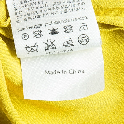 Pre-owned 3.1 Phillip Lim / フィリップ リム Mustard Yellow Silk Zip Detail Sleeveless Jumpsuit Xs