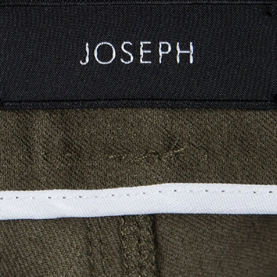 Pre-owned Joseph Olive Green Stretch Denim Boot Cut Pants L