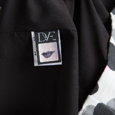 Pre-owned Diane Von Furstenberg Grey New Summer Mini Animal Dots Sleeveless Dress S