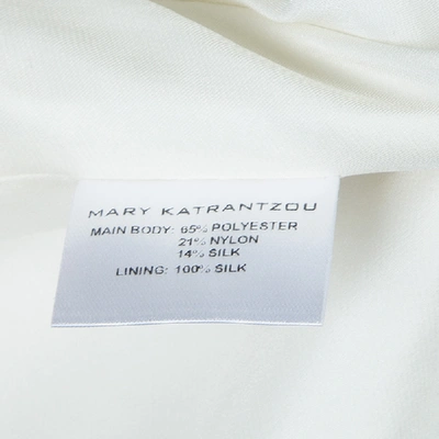 Pre-owned Mary Katrantzou White Textured Waistcoat M
