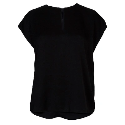 Pre-owned 3.1 Phillip Lim / フィリップ リム Black Draped Key Hole Chiffon Tie Detail Top S