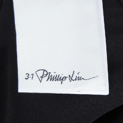 Pre-owned 3.1 Phillip Lim / フィリップ リム Black Draped Key Hole Chiffon Tie Detail Top S