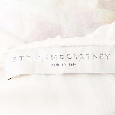Pre-owned Stella Mccartney Cream Sleeveless Tiered Dress S