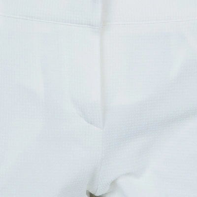 Pre-owned Emporio Armani White Straight Fit Trousers S