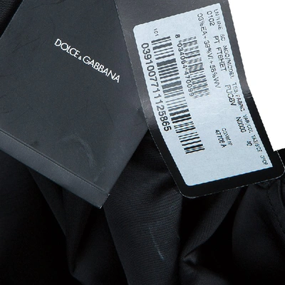 Pre-owned Dolce & Gabbana Black Satin Trousers S