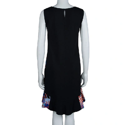 Pre-owned Emilio Pucci Multicolor Printed Crepe Sleeveless Shift Dress M