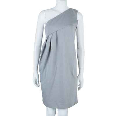 Pre-owned Chloé Grey One Shoulder Dress S
