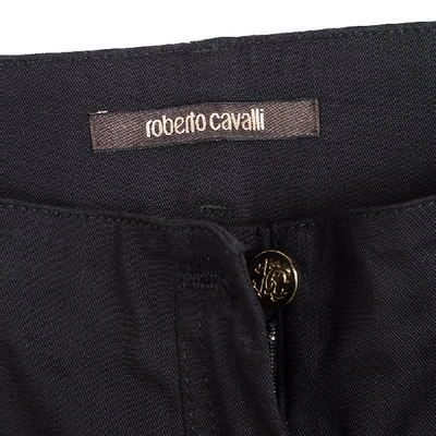 Pre-owned Roberto Cavalli Black Denim Flared Bottom Jeans M