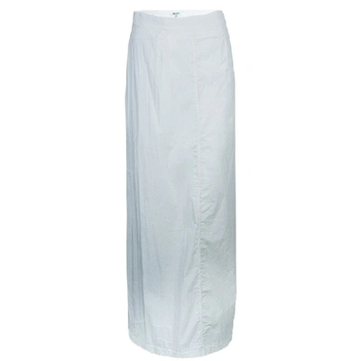 Pre-owned Kenzo Cream Cotton A-line Maxi Skirt M