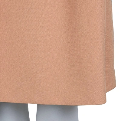 Pre-owned Marni Pale Orange Box Pleat Detail Sleeveless Dress M