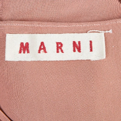 Pre-owned Marni Salmon Pink Twist Knot Neck Top S