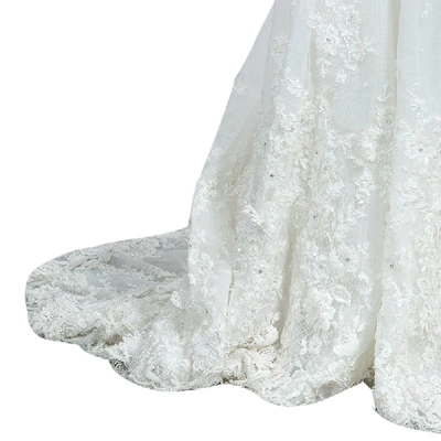 Pre-owned Zuhair Murad Spring 2014 Wedding Dress M In White
