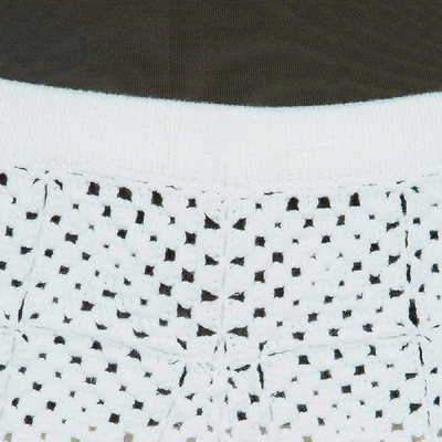 Pre-owned Chloé White Crochet Knit Skirt M
