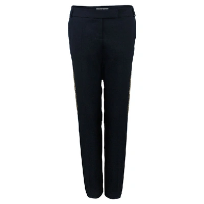 Pre-owned Chloé Black Zardozi Embroidered Trousers M