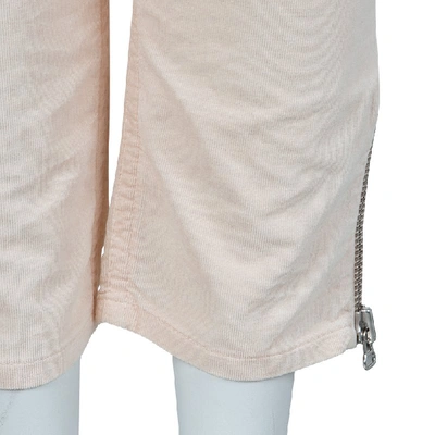 Pre-owned Isabel Marant Etoile Blush Pink Zip Detail Corduroy Pants M