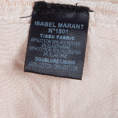 Pre-owned Isabel Marant Etoile Blush Pink Zip Detail Corduroy Pants M