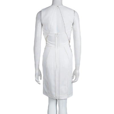 Pre-owned Alexander Wang Off White Knit Sleeveless Dress Xs