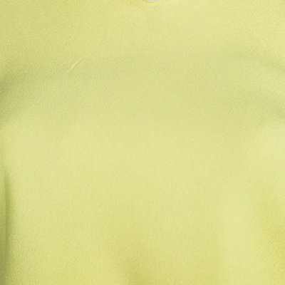 Pre-owned Diane Von Furstenberg Yellow Sleeveless Drop Waist Gagon Dress S