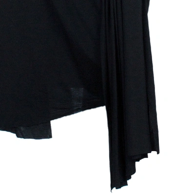 Pre-owned Alexander Wang Black Draped Neck Jersey Maxi Dress S