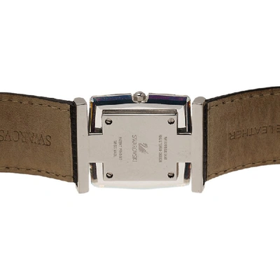 Pre-owned Swarovski Grey Stainless Steel Rock N Light Women's Wristwatch 30mm