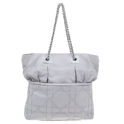 Pre-owned Dior Tote Bag In Grey