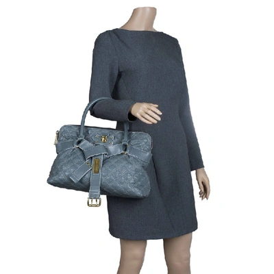 Pre-owned Marc Jacobs Grey Quilted Leather Bruna Belted Tote