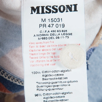 Pre-owned Missoni Multicolor Mesh Applique Long Sleeve T-shirt 8 Yrs