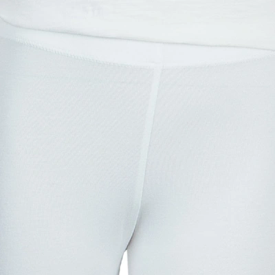 Pre-owned Armani Junior White Swarovski Logo Detail Leggings 5 Yrs