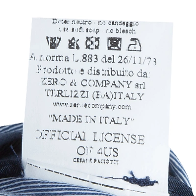Pre-owned Cesare Paciotti Blue Pinstripe Blazer 8 Yrs