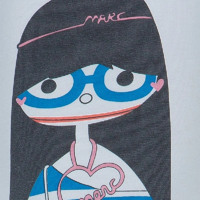Pre-owned Marc Jacobs Little  White Graphic Print T Shirt 6 Yrs