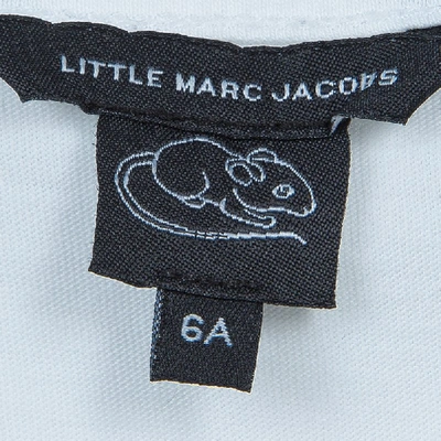 Pre-owned Marc Jacobs Little  White Graphic Print T Shirt 6 Yrs