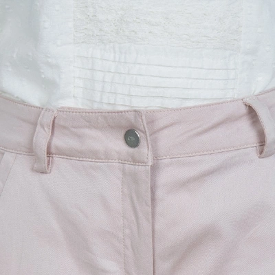 Pre-owned Dior Pink Side Stripe Detail Skinny Trousers 10 Yrs