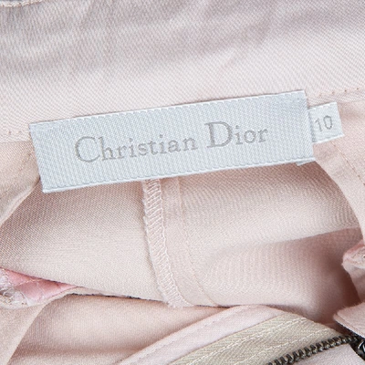Pre-owned Dior Pink Side Stripe Detail Skinny Trousers 10 Yrs