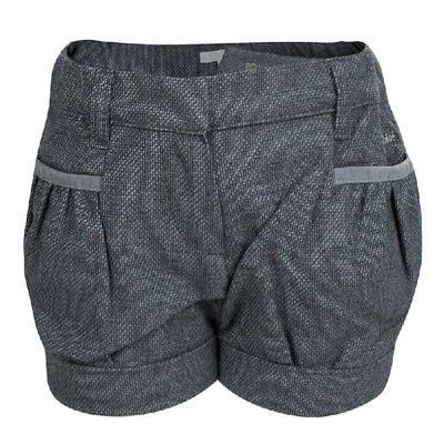 Pre-owned Chloé Grey Textured Cotton Shorts 18 Months