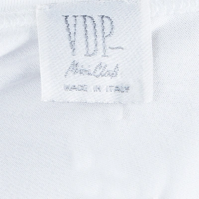 Pre-owned Vdp White Swarovski Embellished Logo Tshirt 12 Yrs