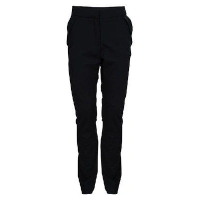 Pre-owned Dior Black Wool Tapered Trousers 10 Yrs