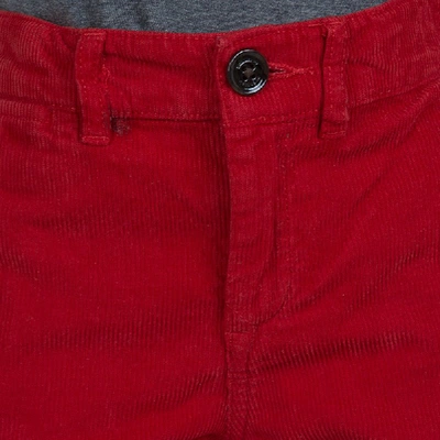 Pre-owned Burberry Children Red Corduroy Trousers 6 Yrs