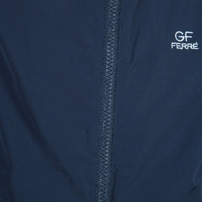 Pre-owned Gianfranco Ferre Gf Ferre Dark Blue Rain Jacket 8 Yrs In Navy Blue