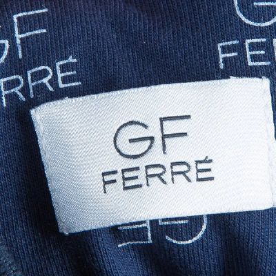 Pre-owned Gianfranco Ferre Gf Ferre Dark Blue Rain Jacket 8 Yrs In Navy Blue