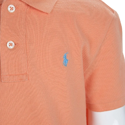 Pre-owned Ralph Lauren Polo By  Orange Polo T-shirt 6 Yrs