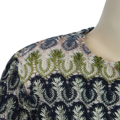 Pre-owned Missoni Multicolor Crochet Embroidered Long Sleeve Sweater 4 Yrs