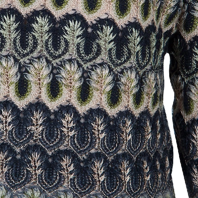 Pre-owned Missoni Multicolor Crochet Embroidered Long Sleeve Sweater 4 Yrs