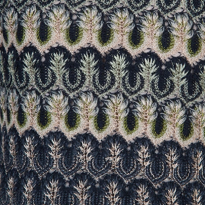 Pre-owned Missoni Multicolor Crochet Embroidered Long Sleeve Sweater 4 Yrs