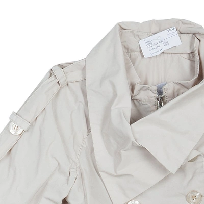 Pre-owned Ermanno Scervino Scervino Street Girls Beige Trench Coat 6 Yrs