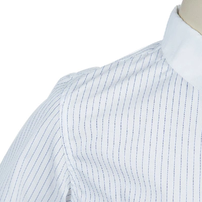 Pre-owned Simonetta Mini White Pinstripe Shirt 5 Yrs