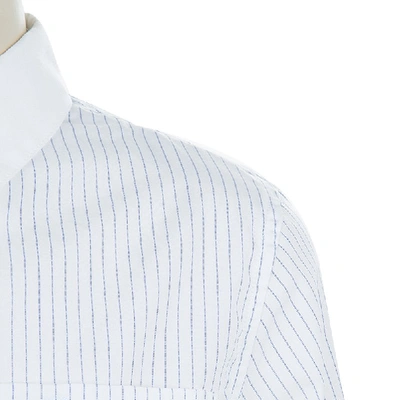 Pre-owned Simonetta Mini White Pinstripe Shirt 7 Yrs