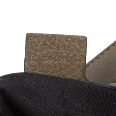 Pre-owned Gucci Brown Leather Medium Web Horsebit Heritage Hobo