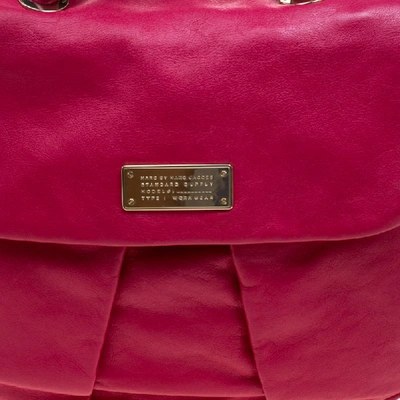 Pre-owned Marc By Marc Jacobs Pink Leather Marchive Backpack