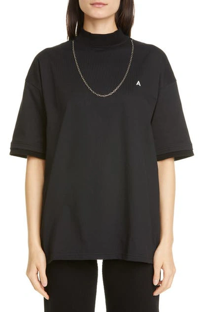 Shop Ambush Chain Embellished T-shirt In Black