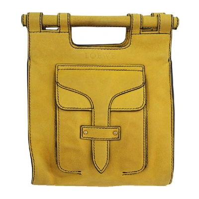 Pre-owned Loewe Yellow Leather Hammock Bag